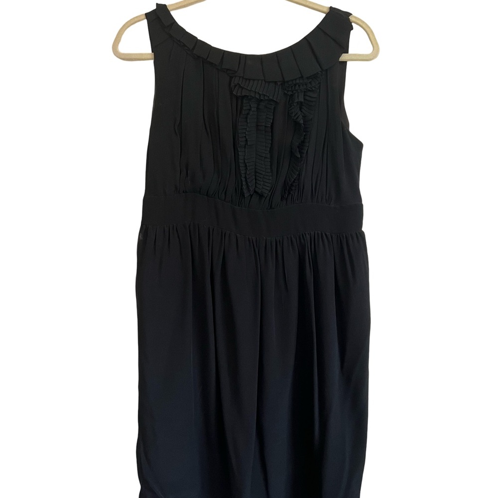 MM Couture Black Ruffled Party Dress